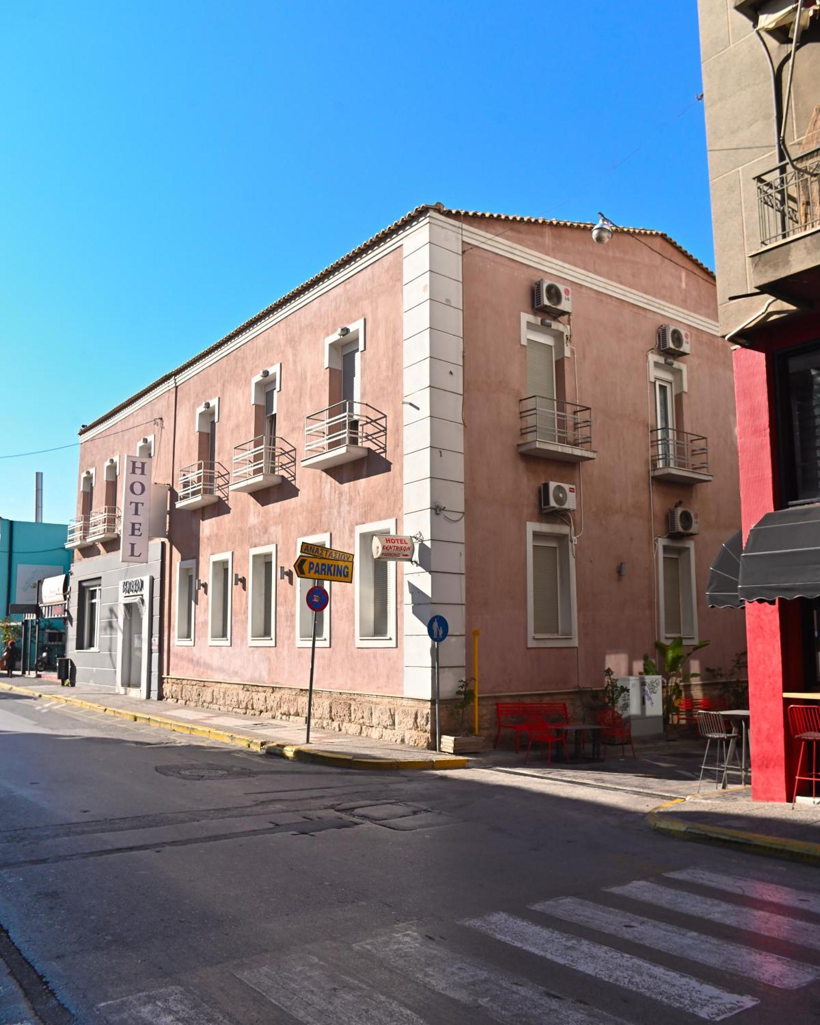 Kentrikon Hotel Chalkís Exterior foto